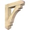 Ekena Millwork Merced Arts and Crafts Rough Sawn Bracket w/ Offset Brace, Douglas Fir, 8"W x 36"D x 40"H BKT0806X36X40MRC03RDF - alternate 1